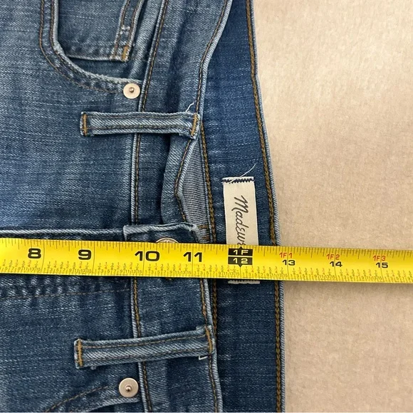Madewell 10" High-Rise Skinny Jeans: Tulip-Hem Edition‎ Size 29 - Picture 8 of 9